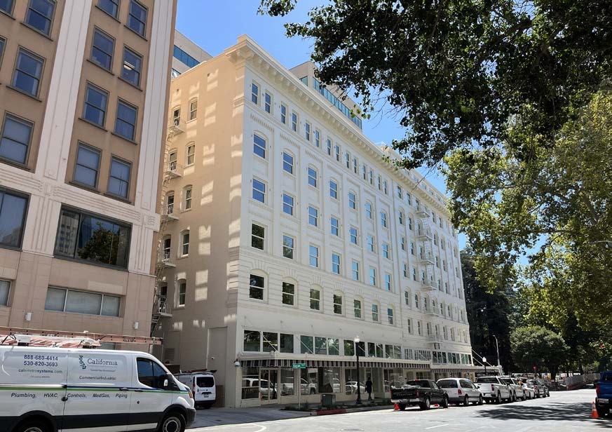 Street view of rehabilitated building